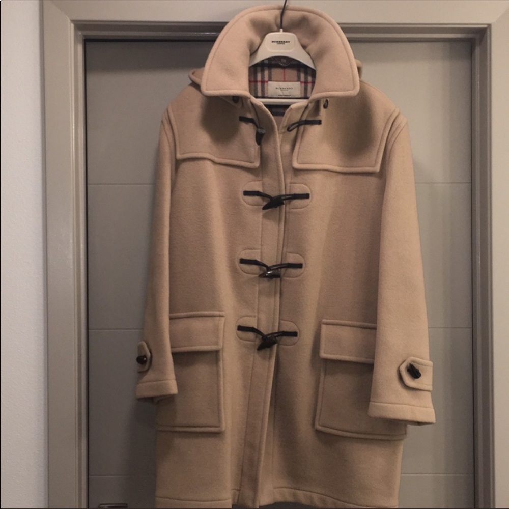 🔥Men’s Burberry London Toggle Coat Camel Jacket
